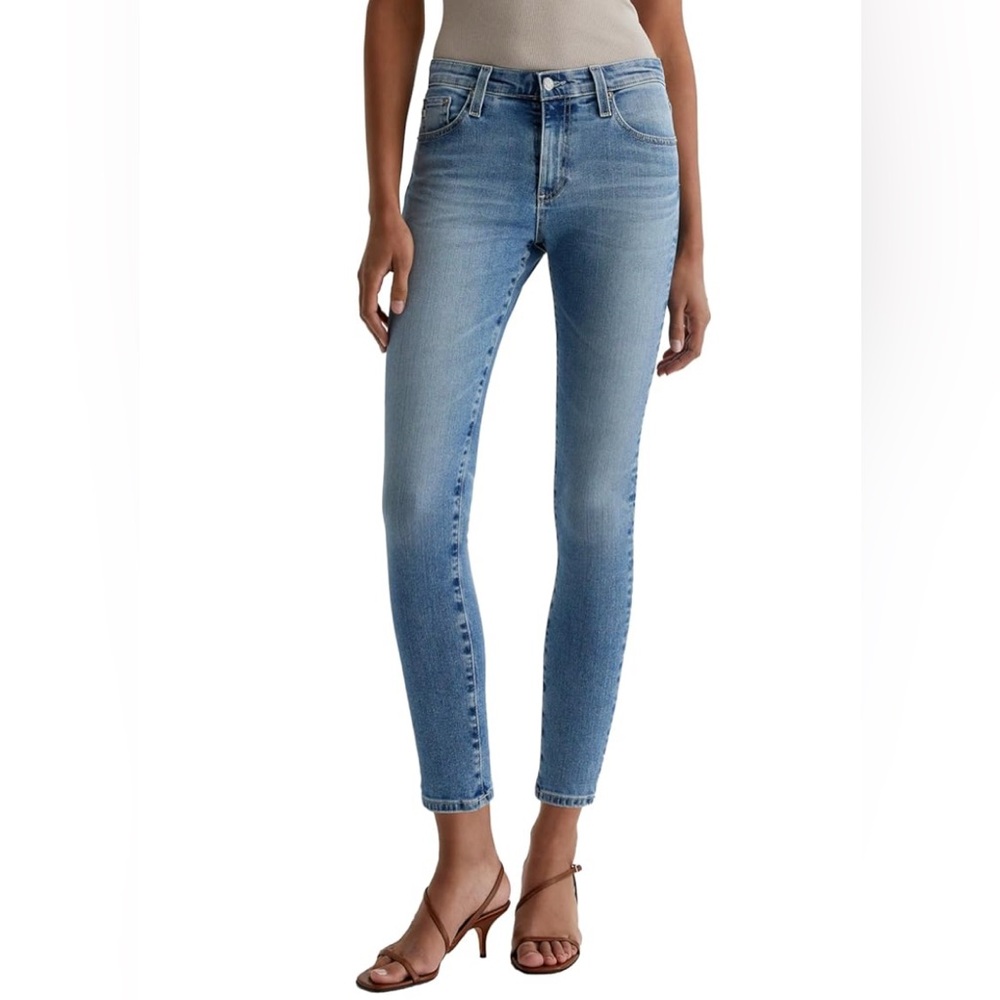 New AG Farrah Ankle Mid-Rise Skinny Jeans Sz 29 in 18 Years Dream